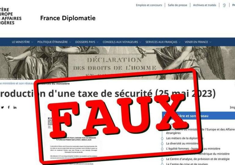 Attention aux faux sites Diplomatie.gouv