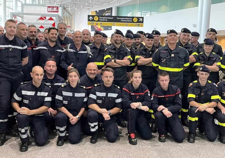 Canada : des pompiers français en renfort