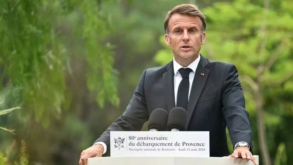 «Le souffle du 15 août nous anime et fait encore de nous un peuple irréductiblement libre» – Emmanuel Macron lors du discours pour les 80 ans du débarquement en Provence ce 15 août.