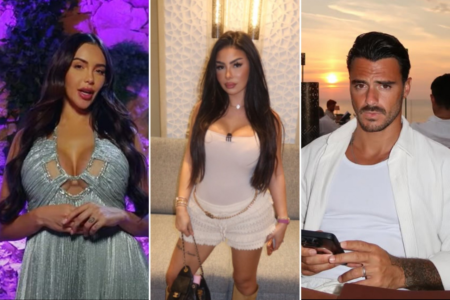 Maeva Ghennam, Nabilla Vergara, Benjamin Samat, influenceurs à Dubaï ©AFP