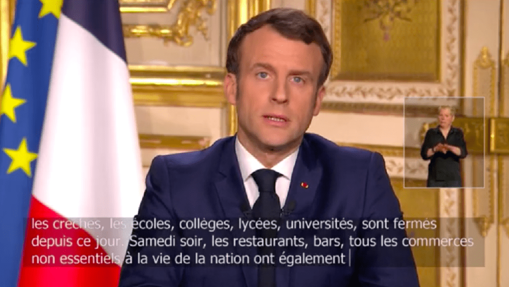 Allocution d&rsquo;E. Macron : « Nous sommes en guerre » – Les Français de l&rsquo;étranger ne sont pas oubliés