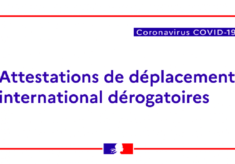 Rentrer en France ? Téléchargez votre attestation de déplacement international