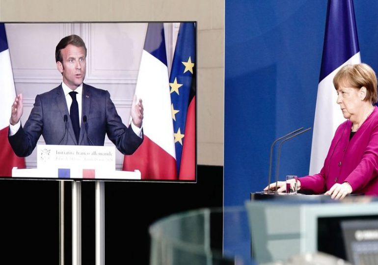 Merkel et Macron proposent un plan de relance inédit de 500 milliards d’euros