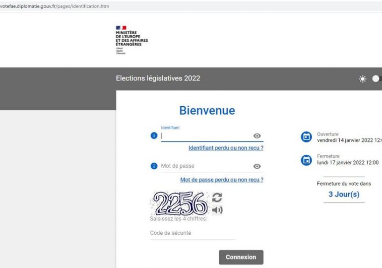 Test du vote en ligne pour les élections législatives