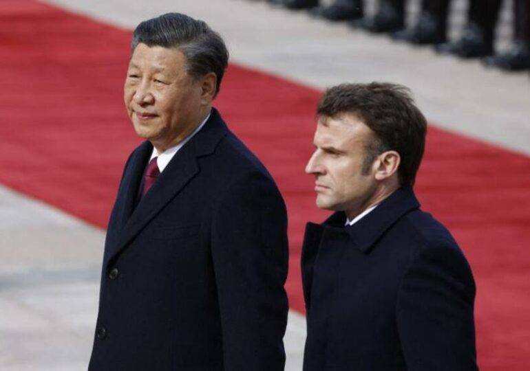 Emmanuel Macron en visite en Chine