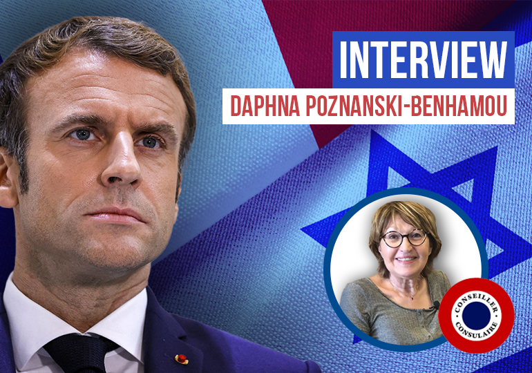 Daphna Poznanski-Benhamou : « Emmanuel Macron : un président girouette » sur Israël  