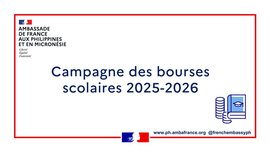 Bourses scolaires à l'ambassade de France aux Philippines