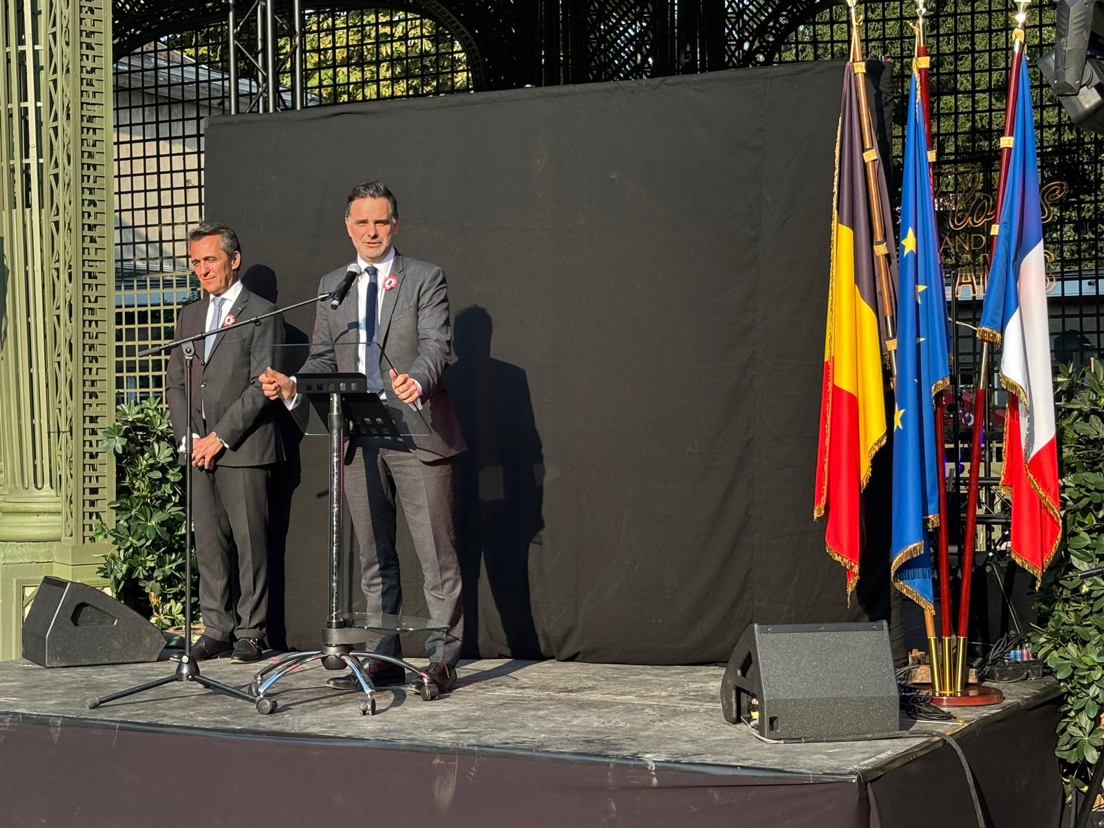Laurent Saint Martin à Bruxelles pour le 14 juillet 2025. ©LFP