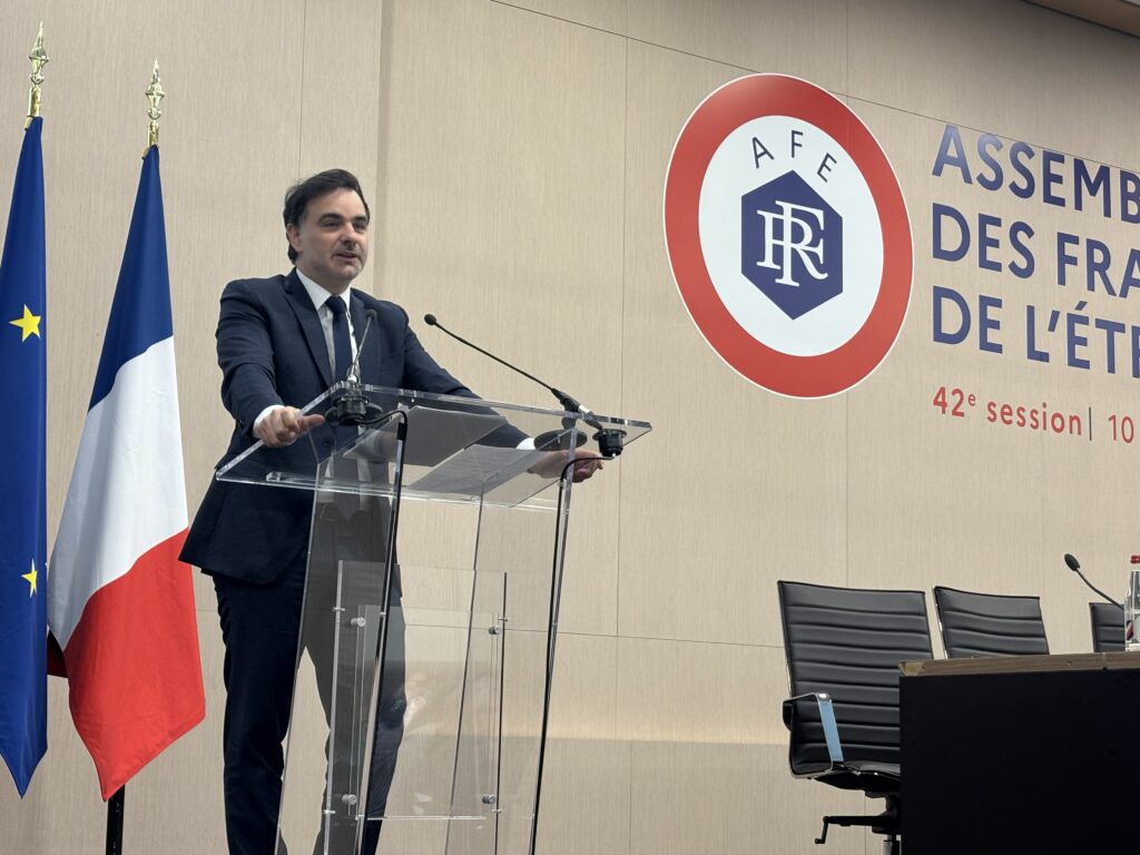 Laurent Saint-Martin ministre délégué aux Français de létranger devant les élus de lAFE