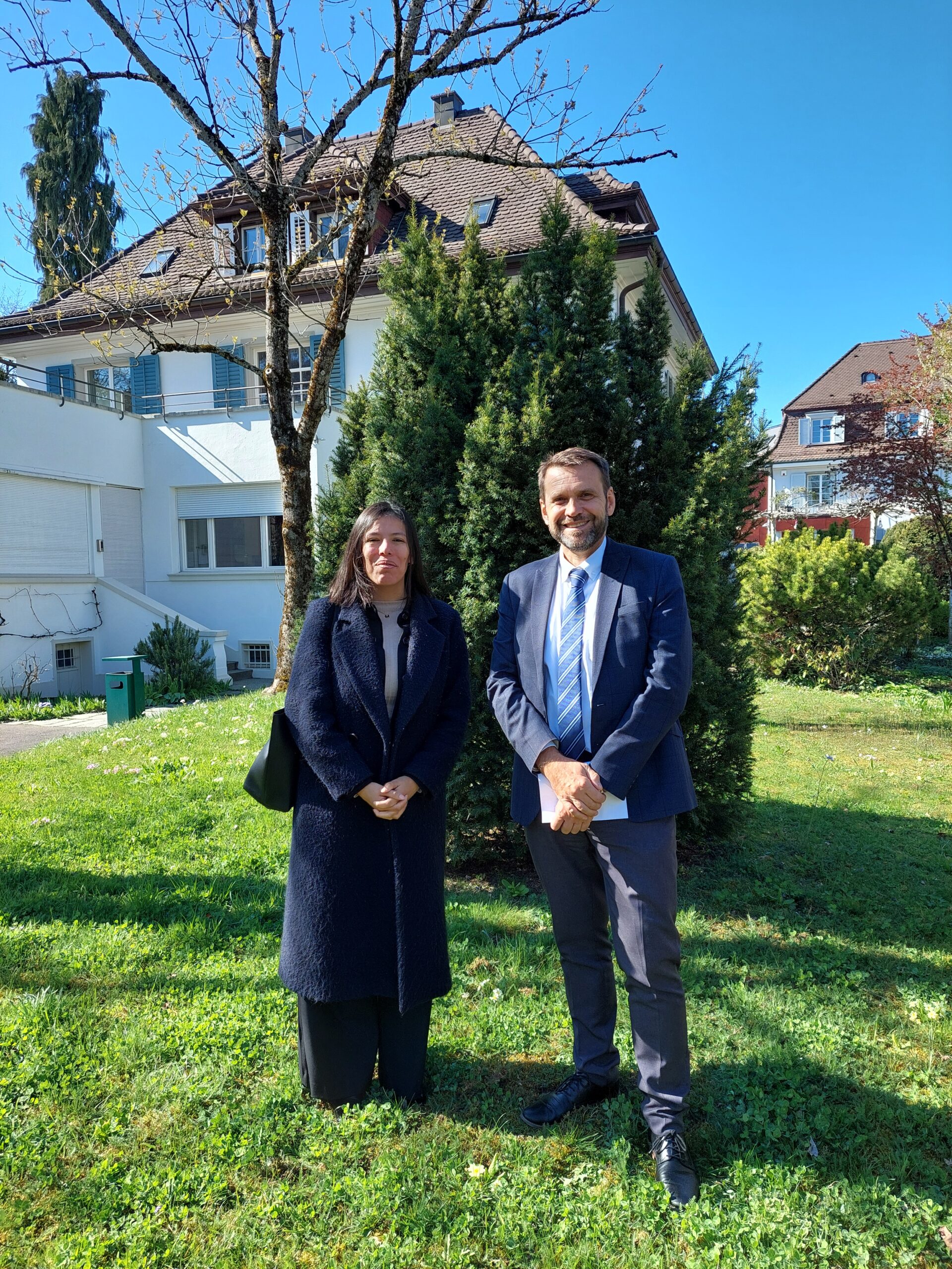 Marie-Ange Rousselot et Laurent Alberti, Consul général de France à Zurich