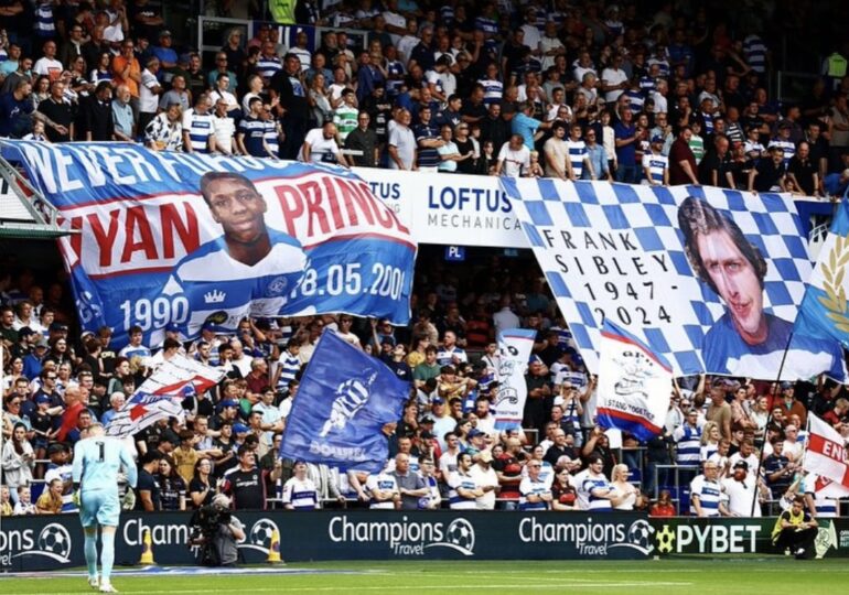 Paul Nardi devant les fans des Queens Park Rangers ®Queens Park Rangers Football Club