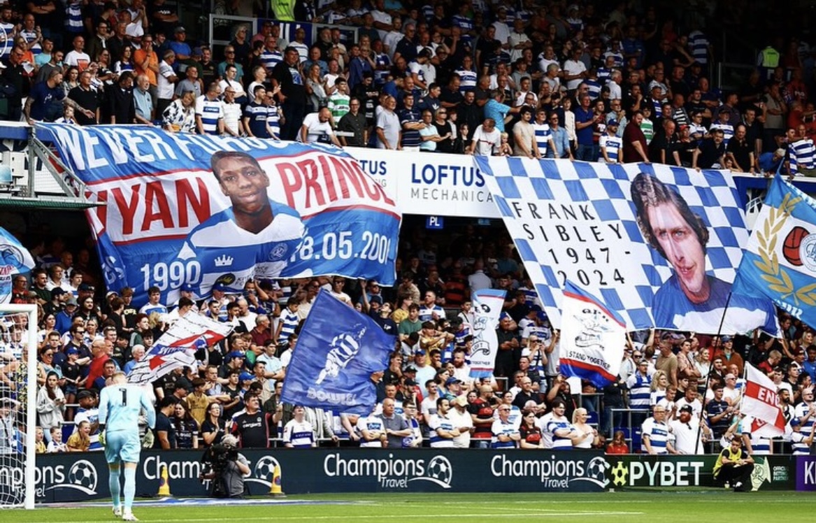 Paul Nardi devant les fans des Queens Park Rangers © QPR