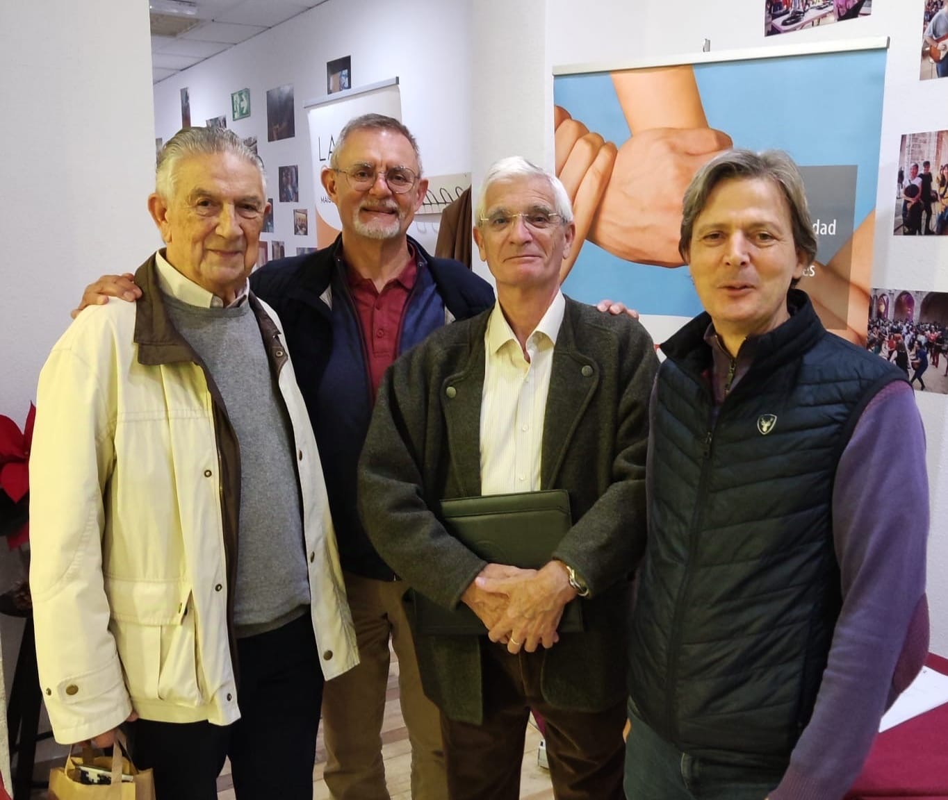 Les membres de la Société Française de Bienfaisance Valence (dont Christian Berret, président de l'Association, tout à droite)