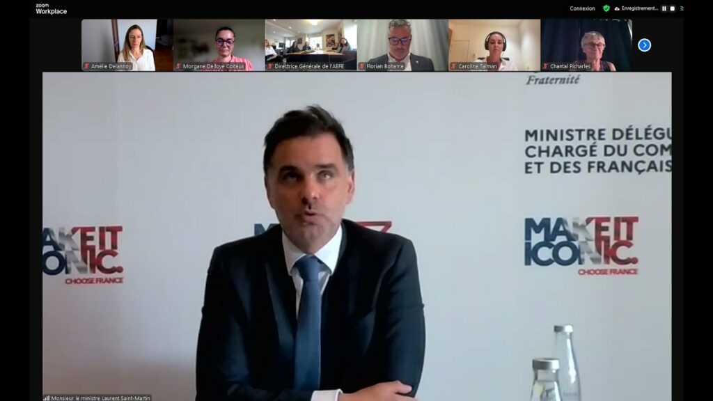 Laurent St Martin pendant le webinaire