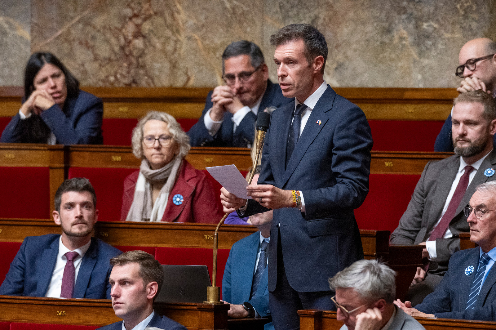 Stéphane Vojetta à l'Assemblée nationale en 2024 ©AFP