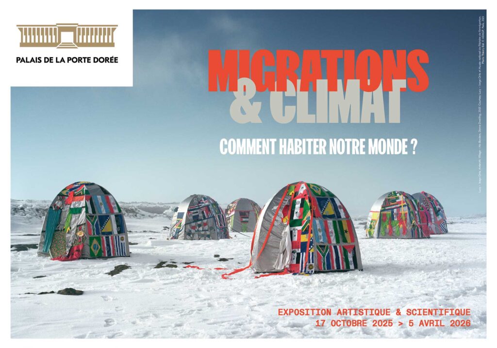 Affiche de l'exposition sur les migrations et le climat