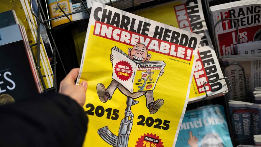 Une de Charlie Hebdo en janvier 2025
