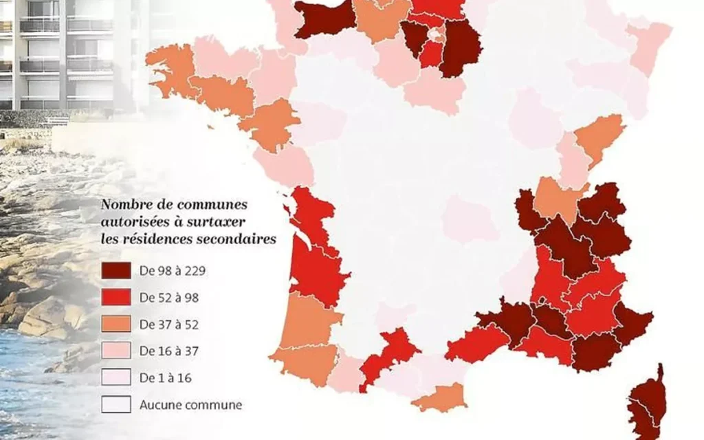 Nombre de communes autorisées à surtaxer les résidences secondaires