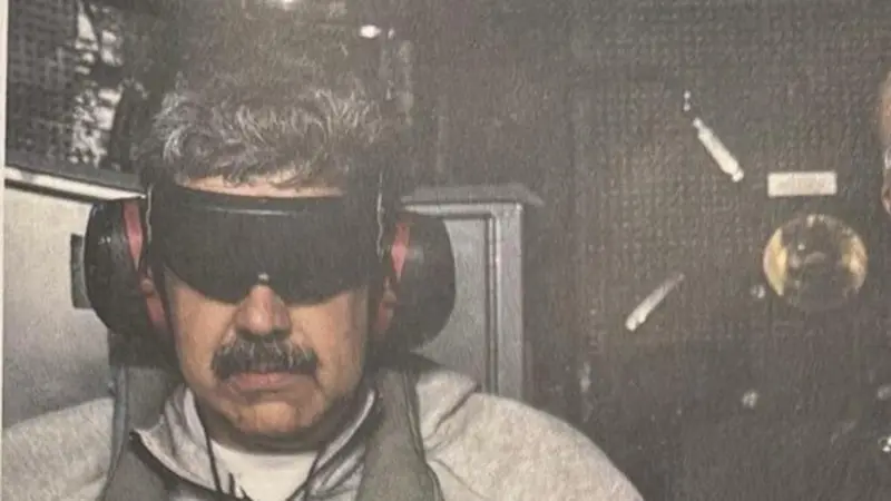 Nicolas Maduro juste après son exfiltration de son pays © Donald Trump / Truth Social