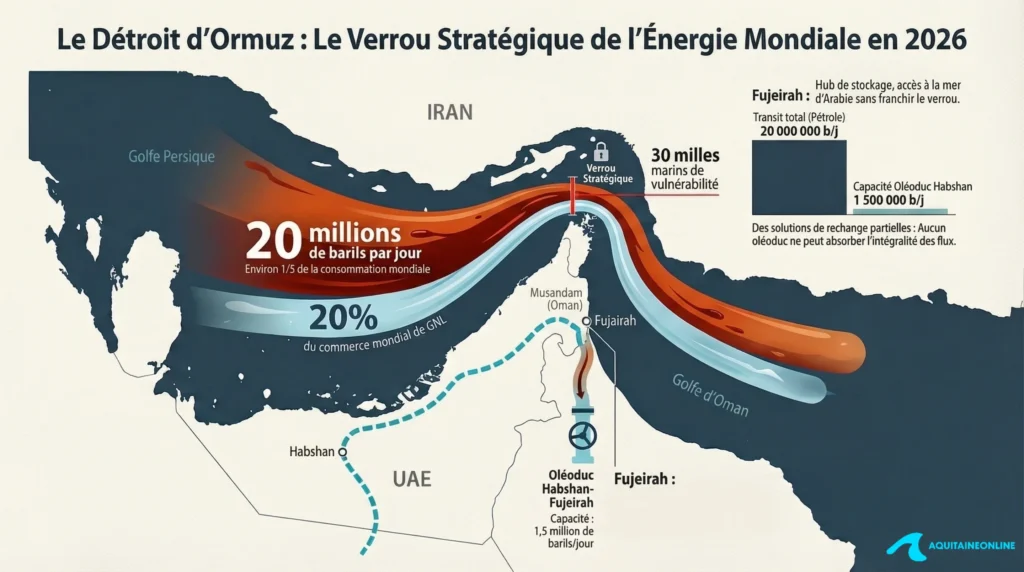Le détroit d'Ormuz : Le Verrou Stratégique de l'Energie Mondiale en 2026