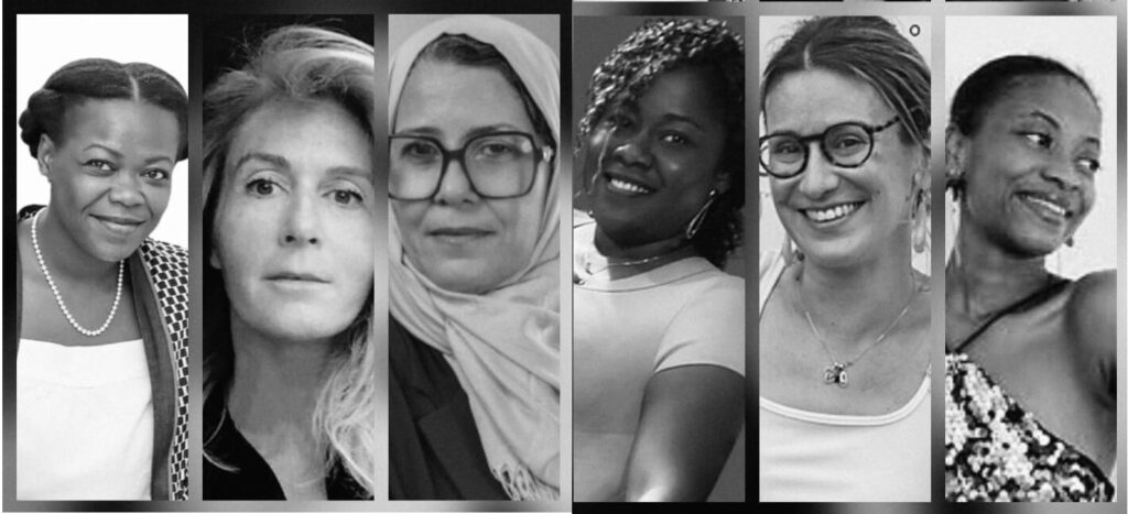 Astrid Dessi Foulon (à gauche) présidente de l'Accueil Abidjan avec l'équipe organisatrice de l'événement du 8 mars