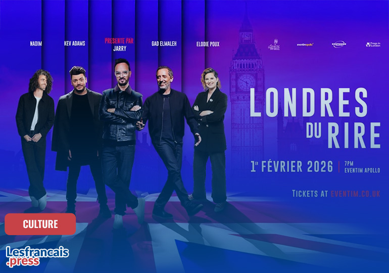 Eventim Apollo : la première du Londres du Rire réunira Kev Adams, Gad Elmaleh, Jarry et Élodie Poux