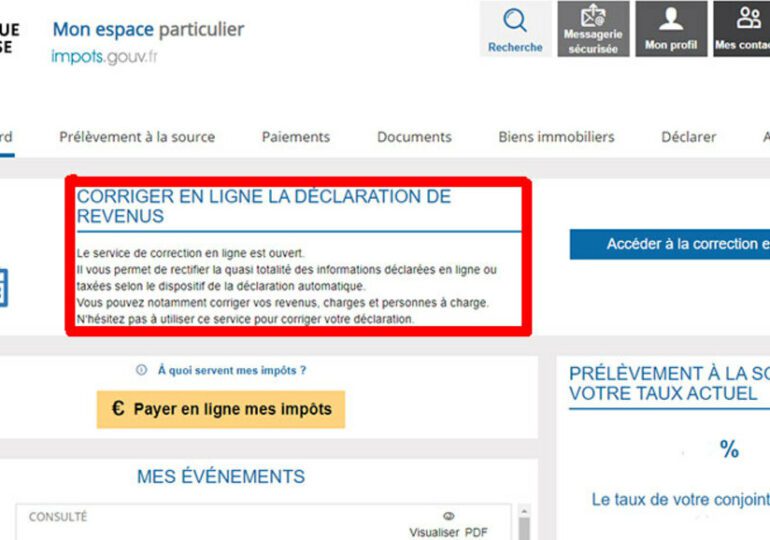 Corriger sa déclaration d'impôts française et déclarer l'usage de ses biens immobiliers