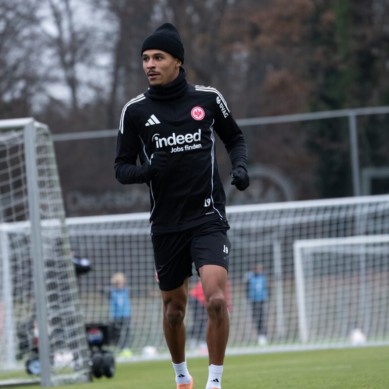 Jean-Mattéo Bahoya, milieu offensif de l’Eintracht Francfort