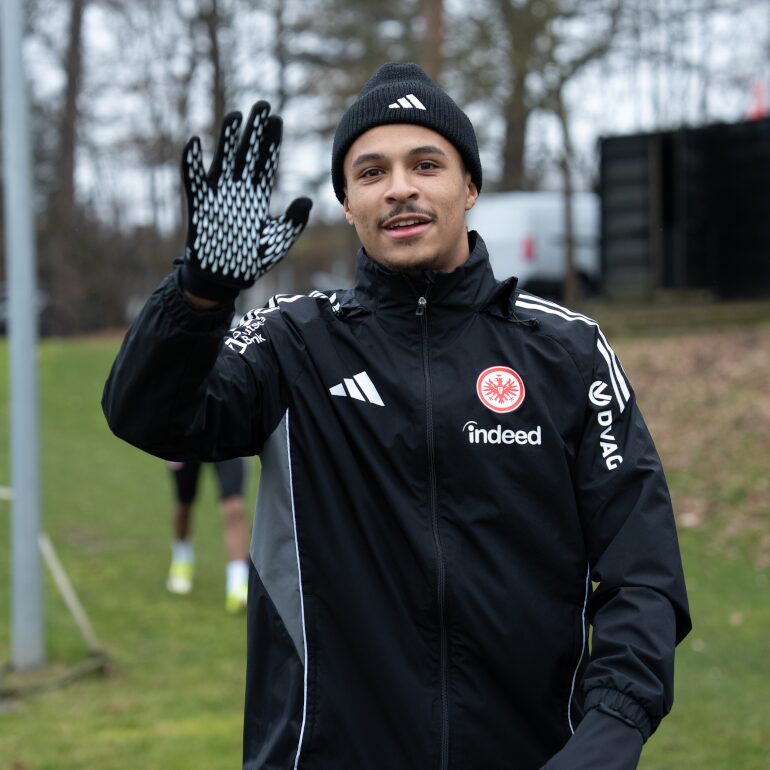 Jean-Mattéo Bahoya, milieu offensif de l’Eintracht Francfort
