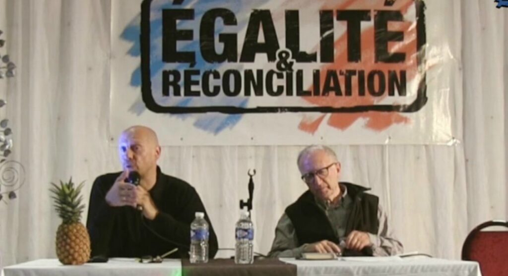 Meetinf de Égalité & Réconciliation en 2018 ©AFP