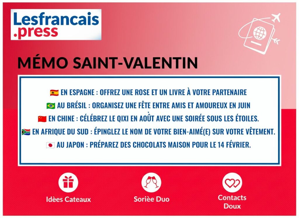 Mémo Saint Valentin, LesFrancais.press