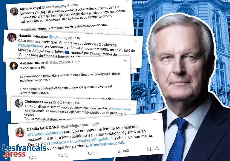 Michel Barnier : ce qu'en pensent vos élus !