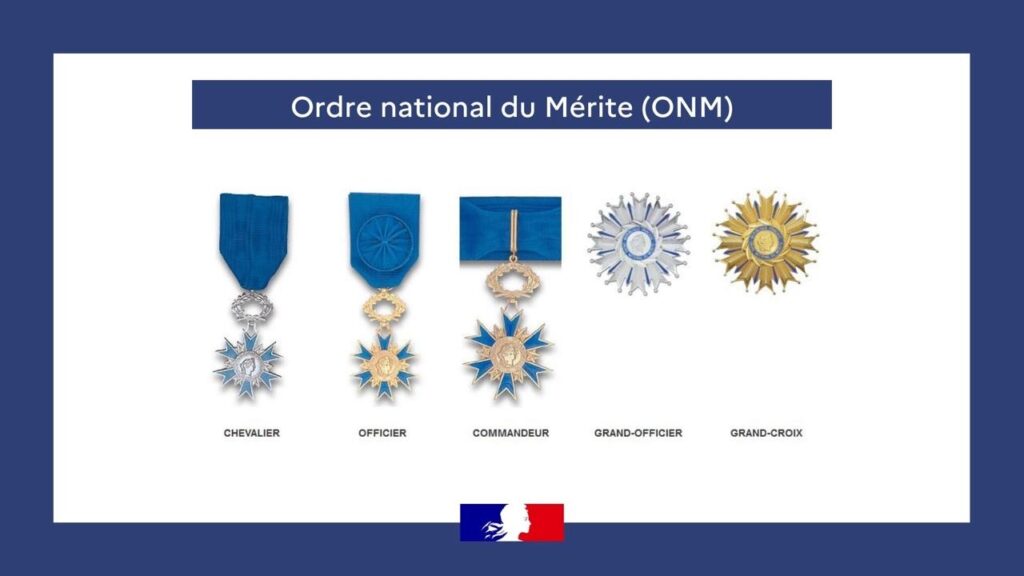 Médailles Ordre national du Mérite (ONM)
