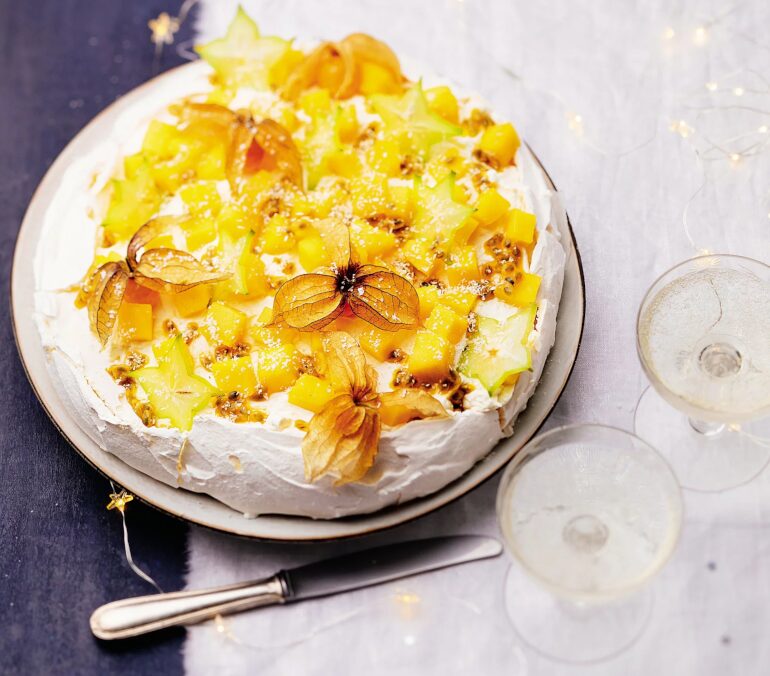 Le pavlova aux fruits exotiques d’Australie