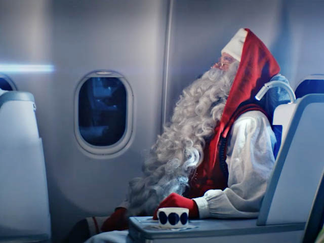 Père noël Avion