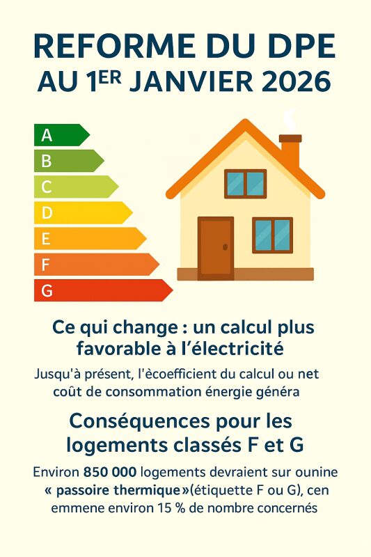 Réforme du DPE au 1er janvier 2026