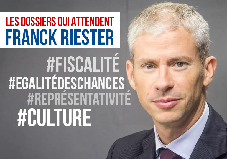 Les dossiers urgents de Franck Riester !