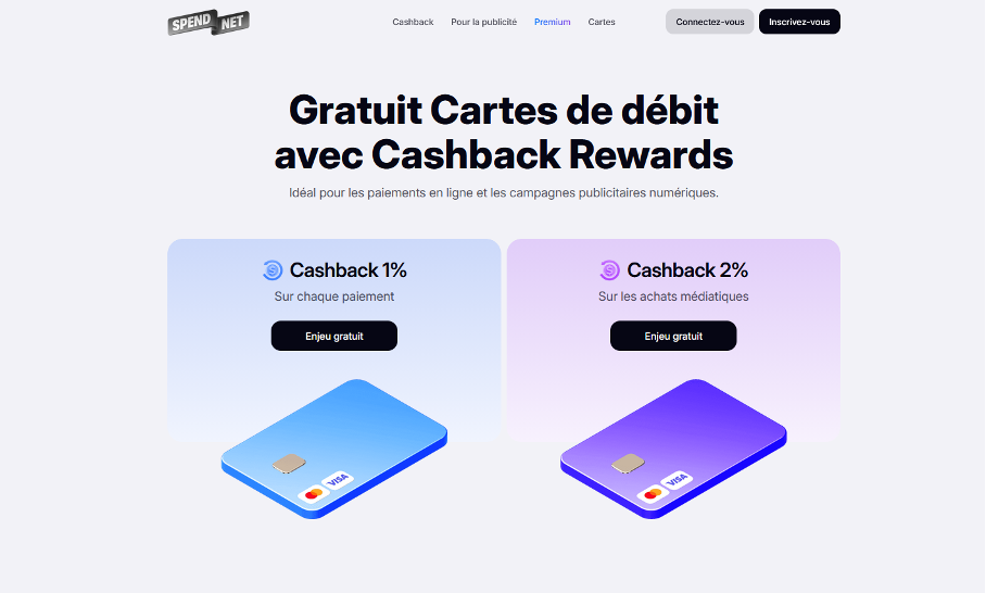 Spend.net avec récompenses sur les paiements
