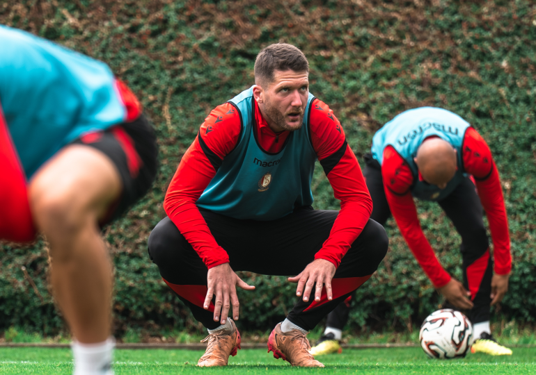 Thomas Henry, séance d'entrainement au Standard