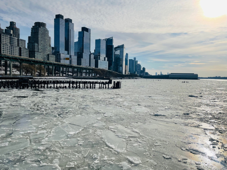 L’Upper West Side depuis l’Hudson River (Janvier 2025) Crédit photo : Rachel Brunet