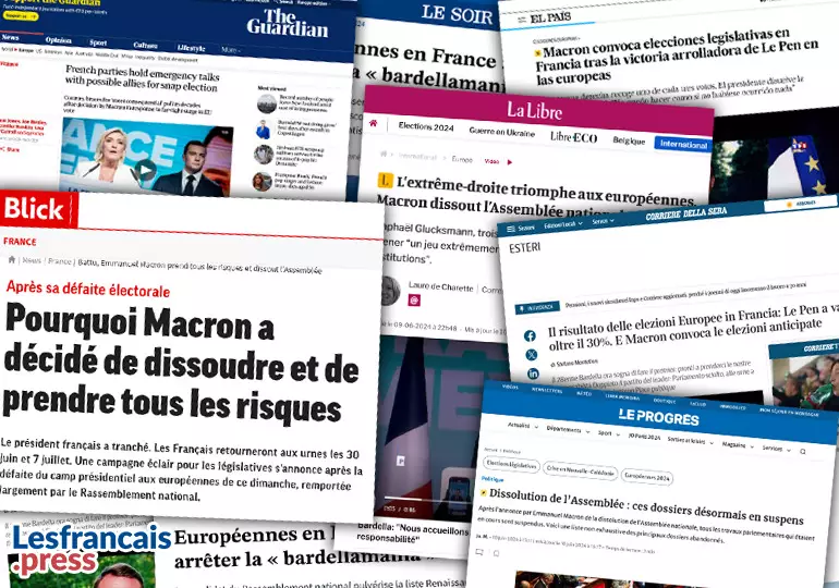 La crise politique en France vue par la presse internationale